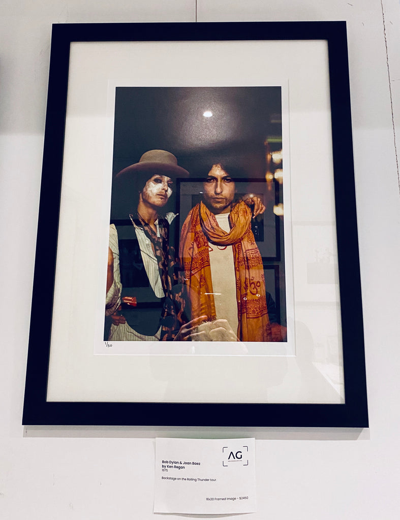 Bob Dylan & Joan Baez - Framed 16x20 Image
