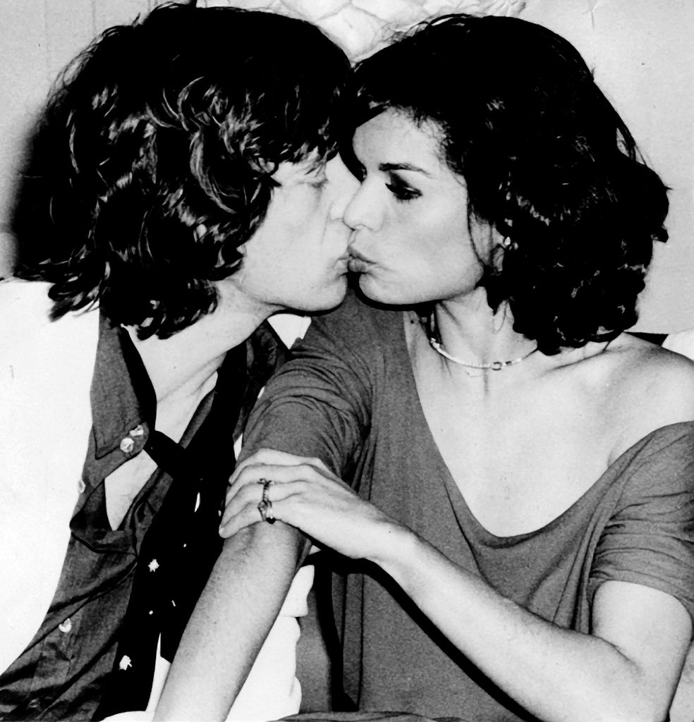 Mick & Bianca Jagger by Rose Hartman