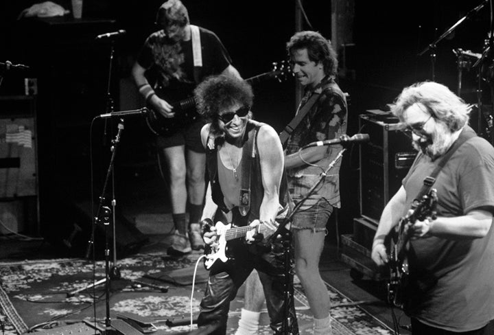 Bob Dylan and The Grateful Dead by Ebet Roberts