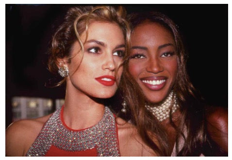 Cindy Crawford and Naomi Campbell by Rose Hartman