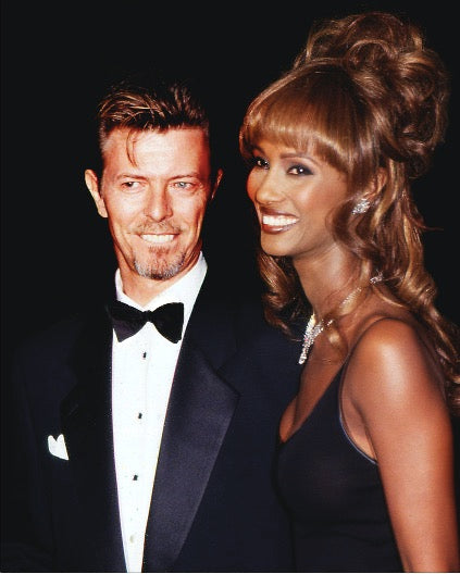 David Bowie and Iman by Rose Hartman