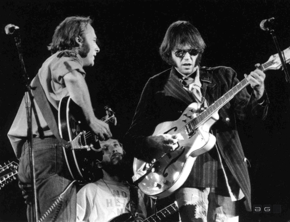 Crosby Stills Nash & Young by Barrie Wentzell