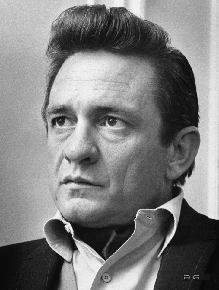 Johnny Cash by Barrie Wentzell